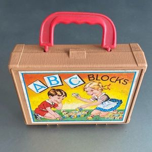 Adorable Vintage Children’s Block Set. Made in Germany.